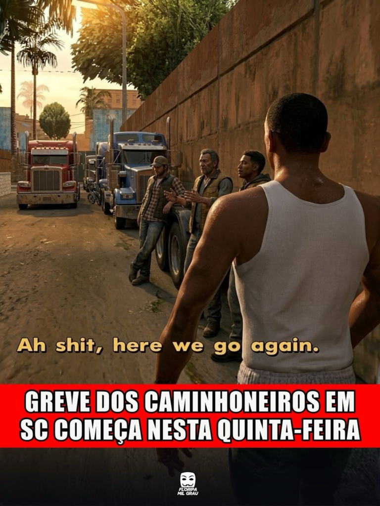 GREVE DOS CAMINHONEIROS EM SC COMEÇA NESTA QUINTA-FEIRA