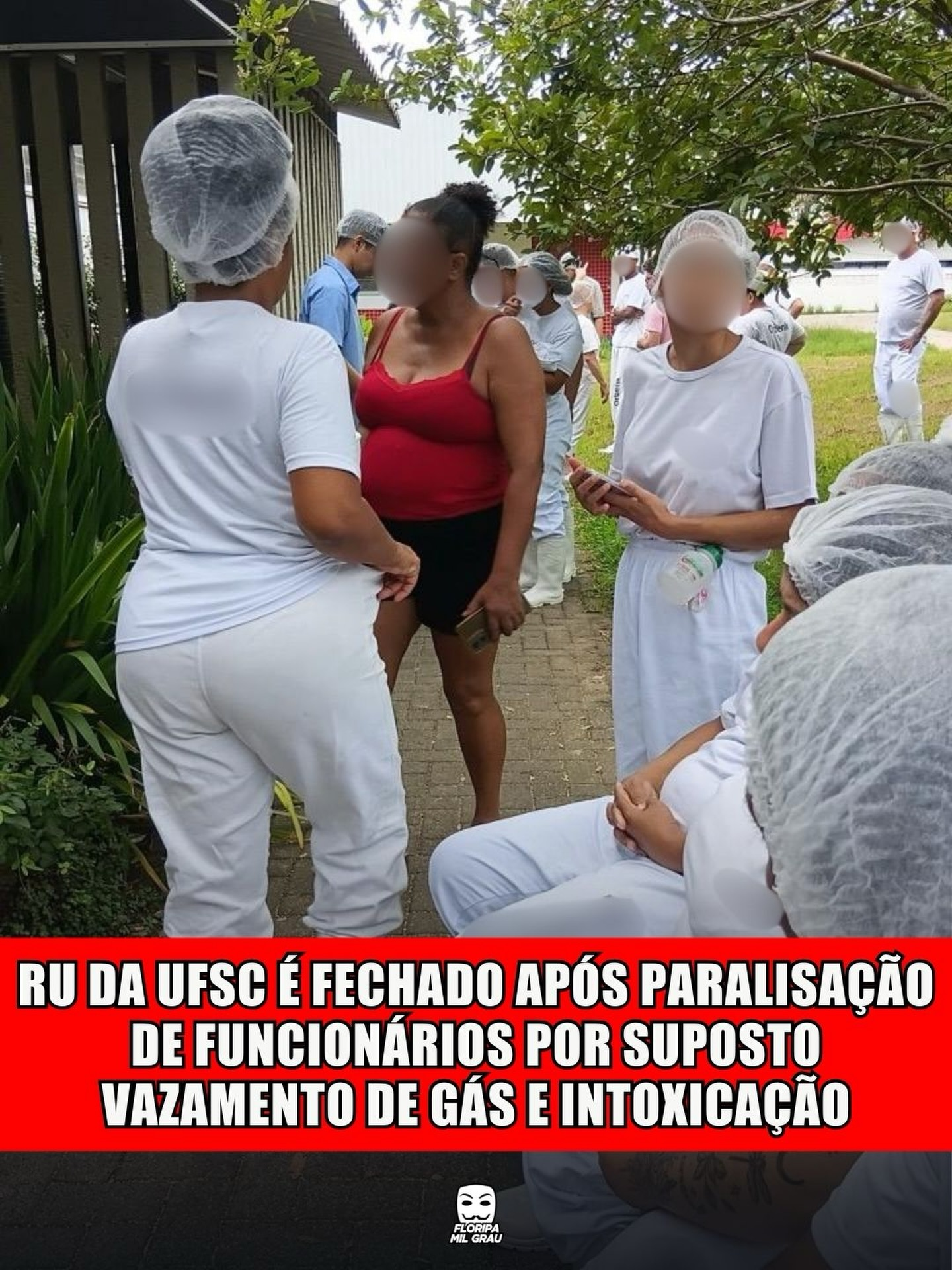 RU DA UFSC É FECHADO APÓS PARALISAÇÃO DE FUNCIONÁRIOS POR SUPOSTO VAZAMENTO DE GÁS E INTOXICAÇÃO