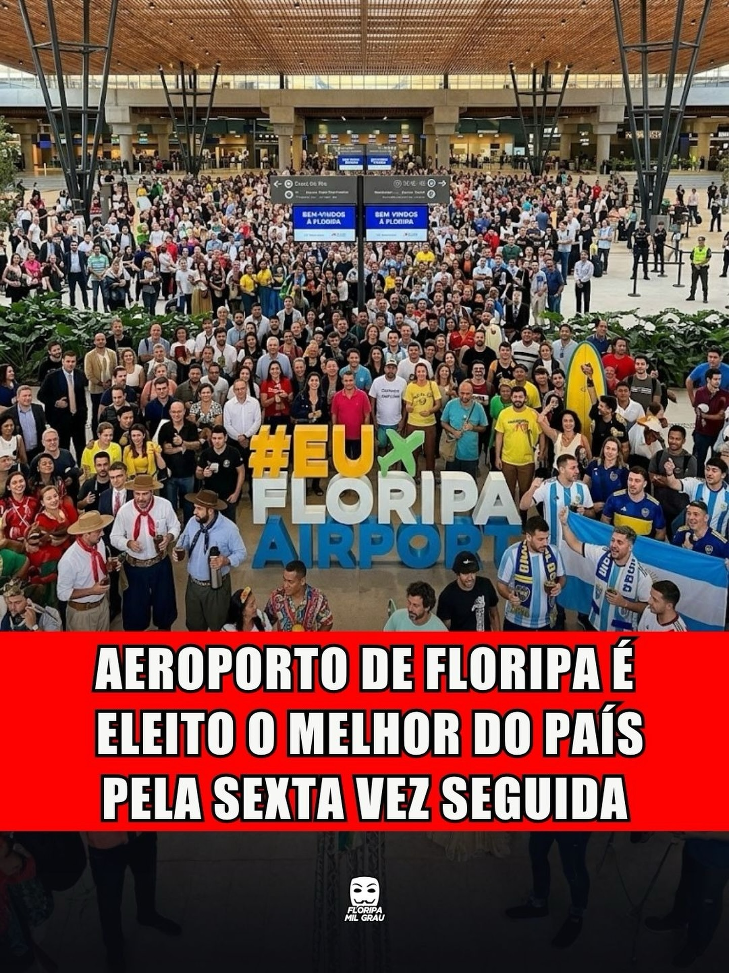 AEROPORTO DE FLORIPA É ELEITO O MELHOR DO PAÍS PELA SEXTA VEZ SEGUIDA