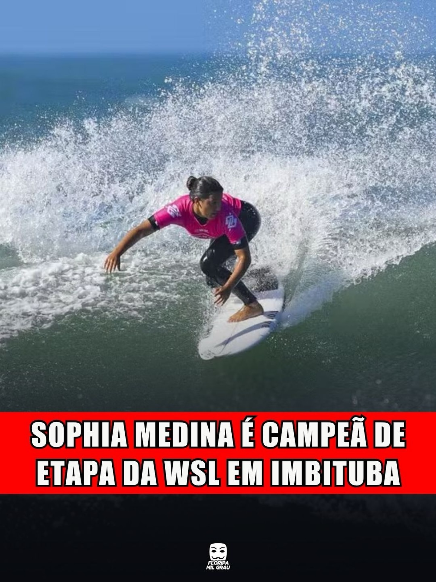 SOPHIA MEDINA É CAMPEÃ DE ETAPA DA WSL EM IMBITUBA