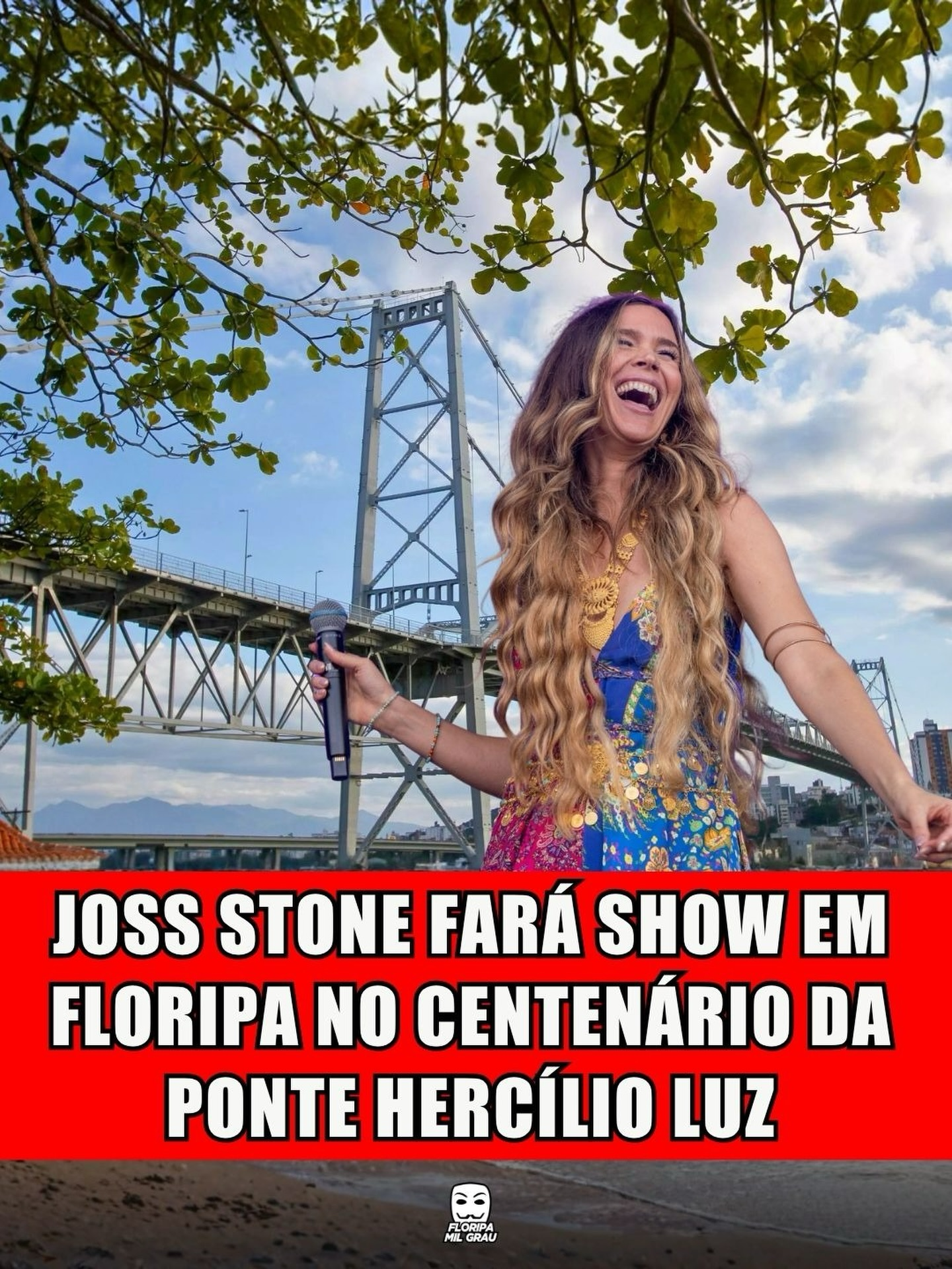 JOSS STONE FARÁ SHOW EM FLORIPA NO CENTENÁRIO DA PONTE HERCÍLIO LUZ