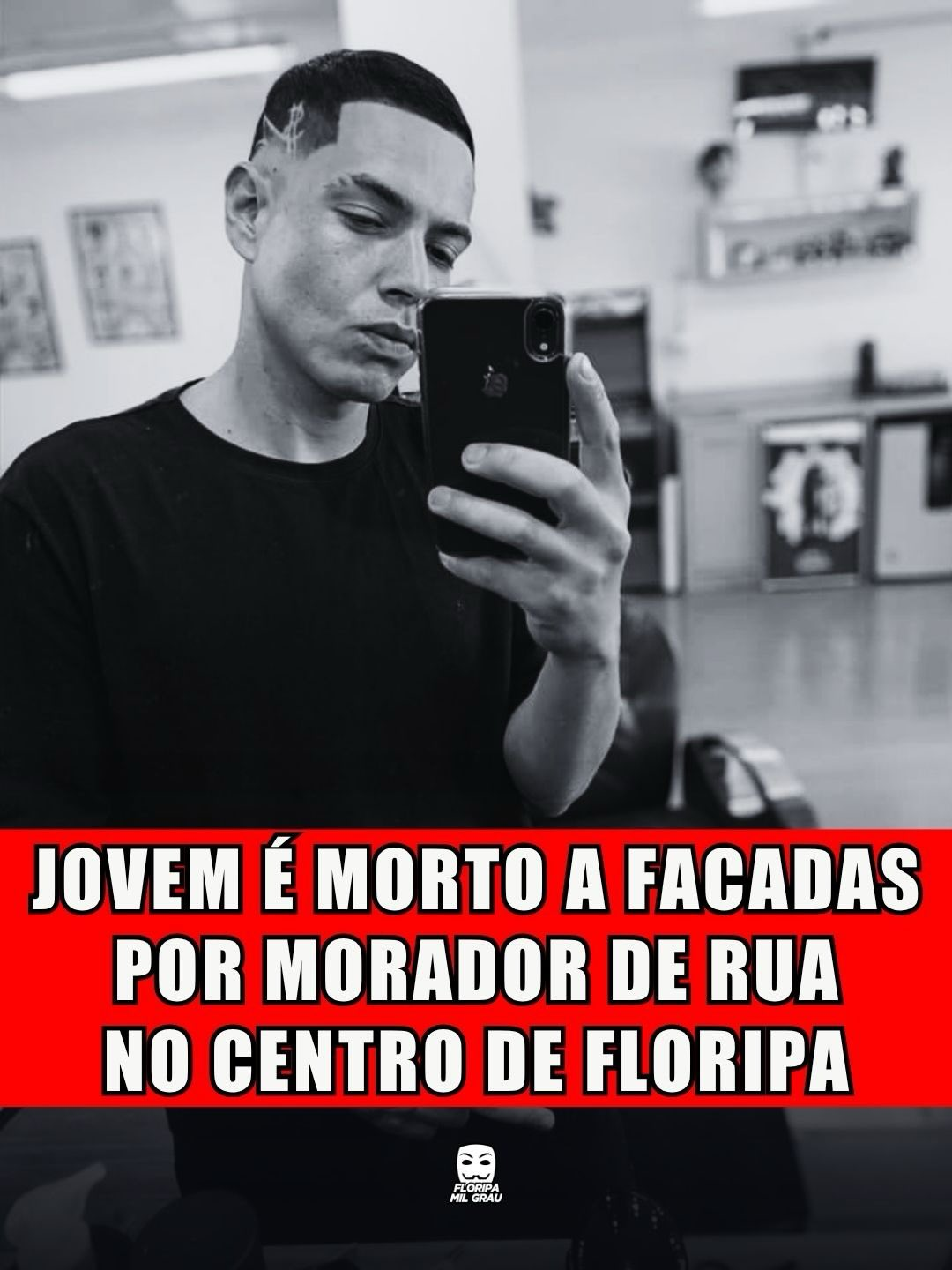 JOVEM É MORTO A FACADAS POR MORADOR DE RUA NO CENTRO DE FLORIPA