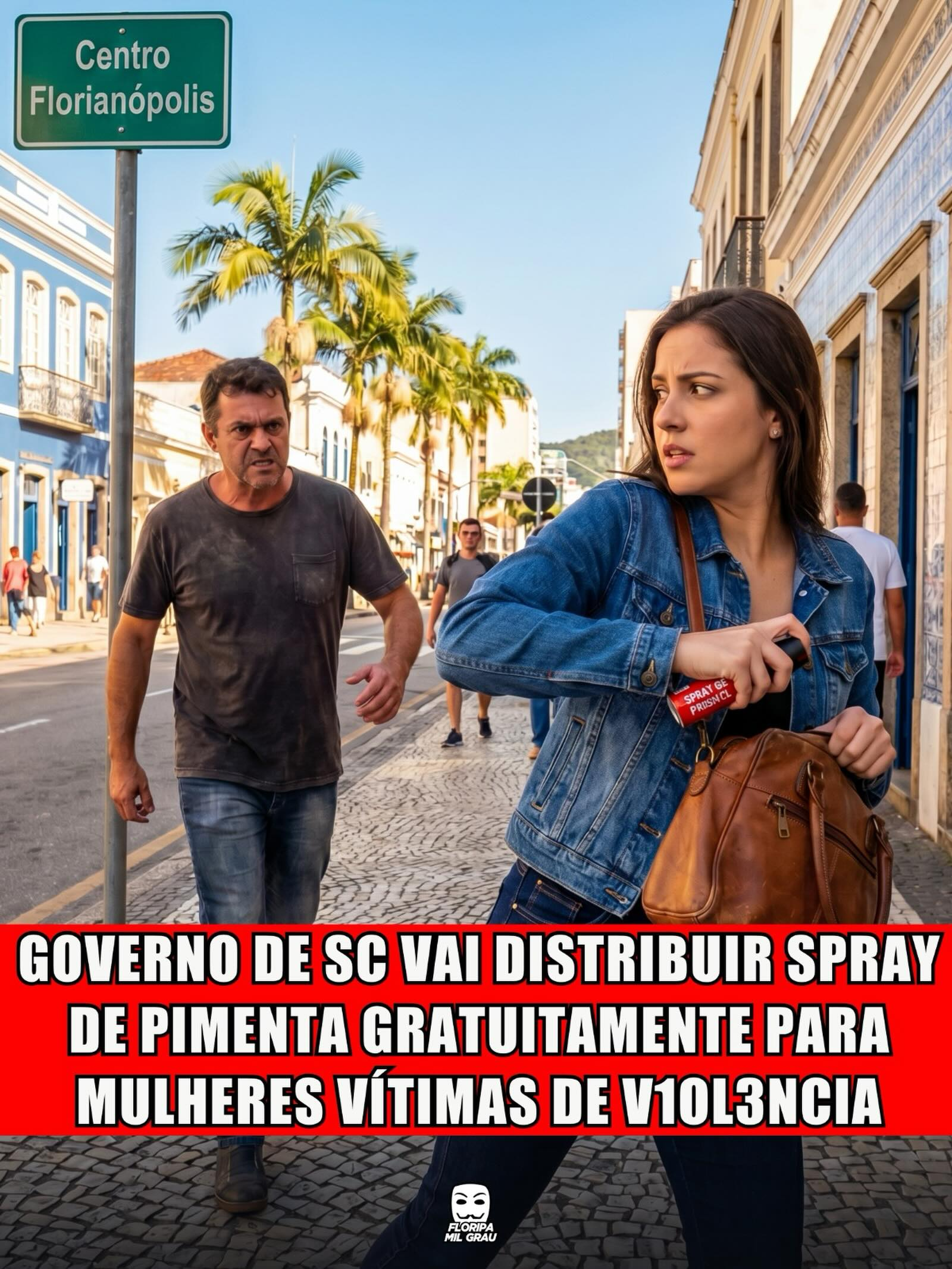 GOVERNO DE SC VAI DRISTRIBUIR SPRAY DE PIMENTA GRATUITAMENTE PARA MULHERES VÍTIMAS DE VIOLÊNCIA