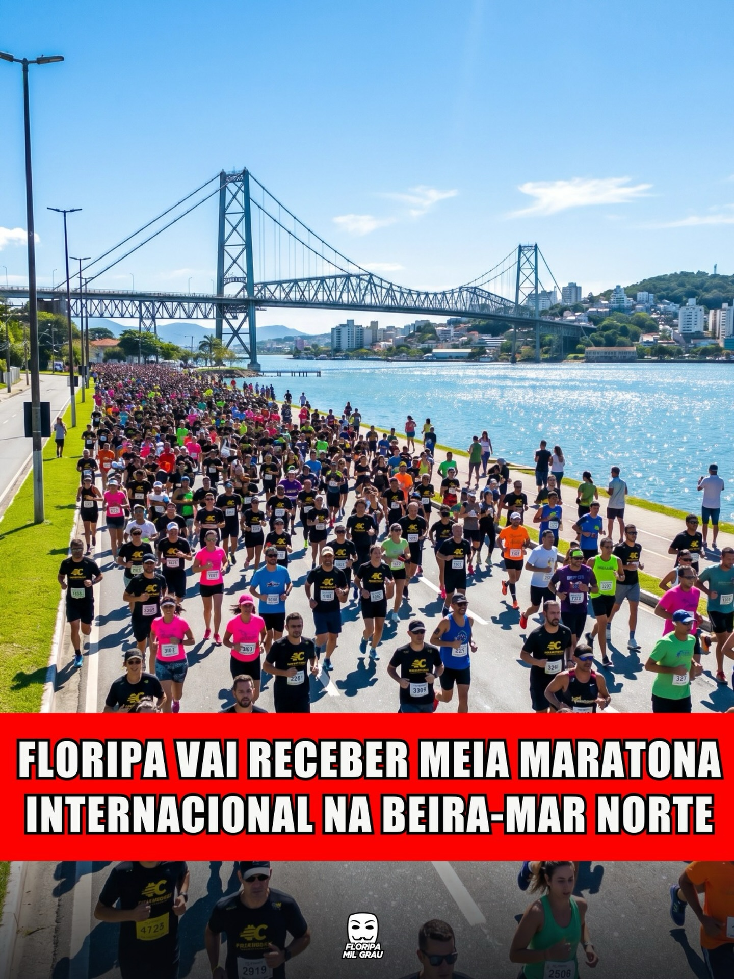 FLORIPA VAI RECEBER MEIA MARATONA INTERNACIONAL NA BEIRA-MAR NORTE