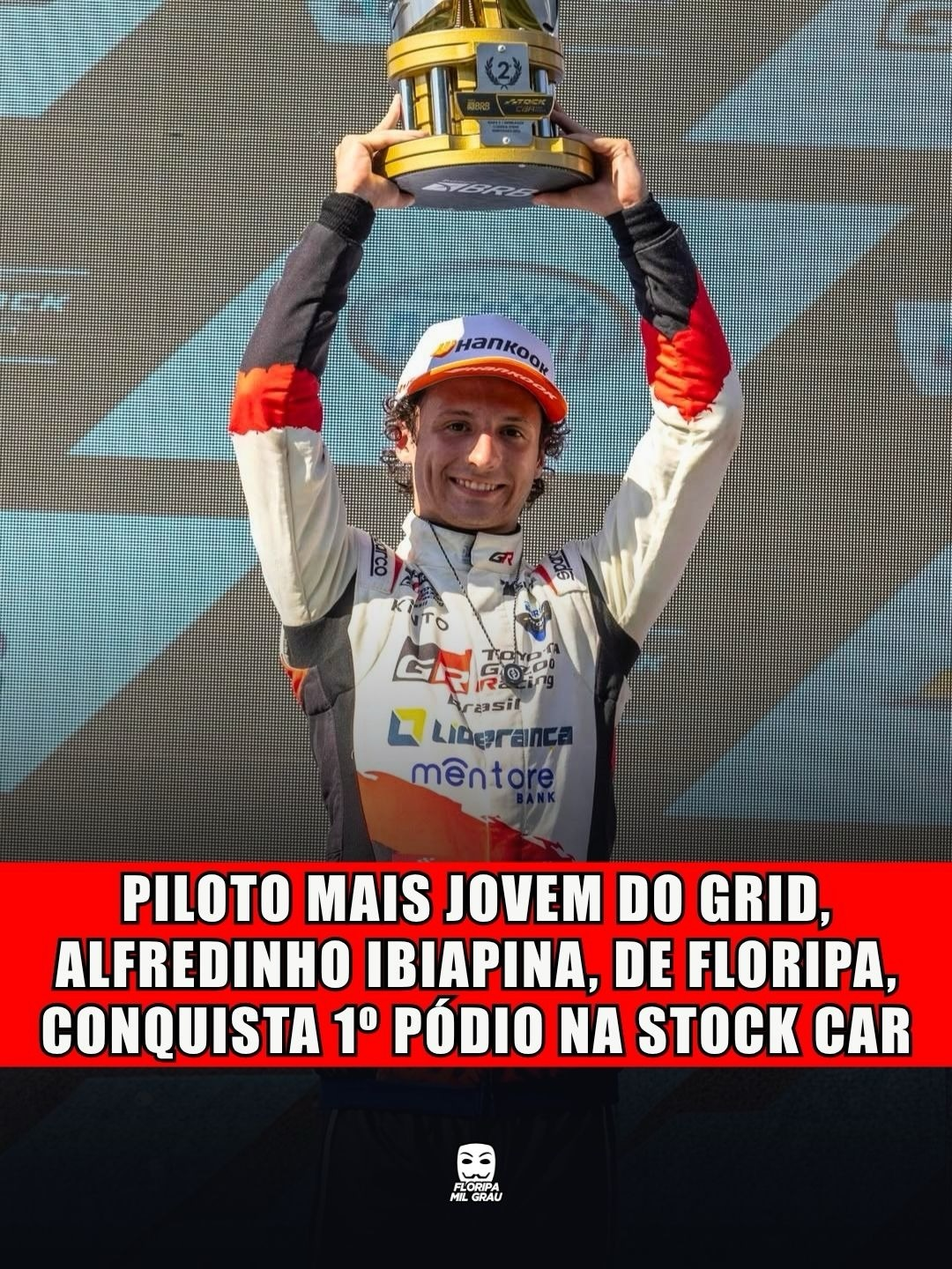 PILOTO MAIS JOVEM DO GRID, ALFREDINHO IBIAPINA, DE FLORIPA, CONQUISTA 1° PÓDIO NA STOCK CAR