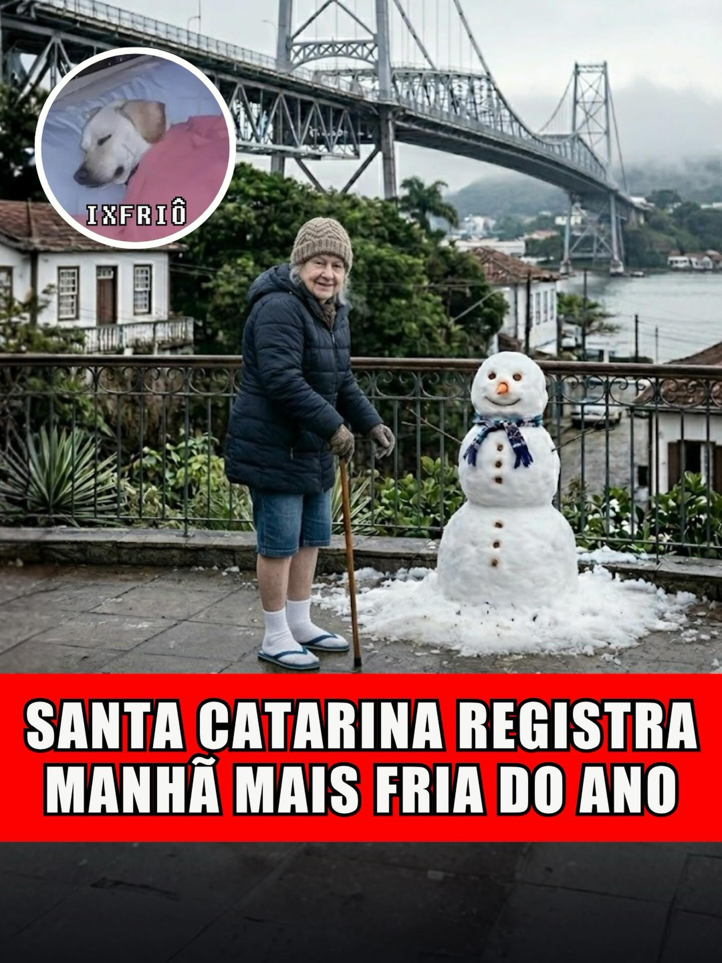 SANTA CATARINA REGISTRA MANHÃ MAIS FRIA DO ANO