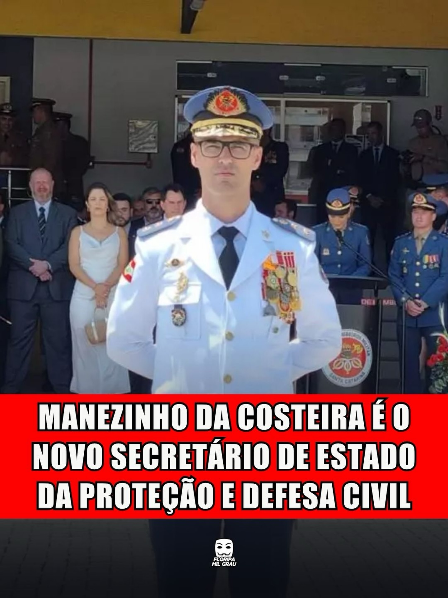 MANEZINHO DA COSTEIRA É O NOVO SECRETÁRIO DE ESTADO DA PROTEÇÃO E DEFESA CIVIL