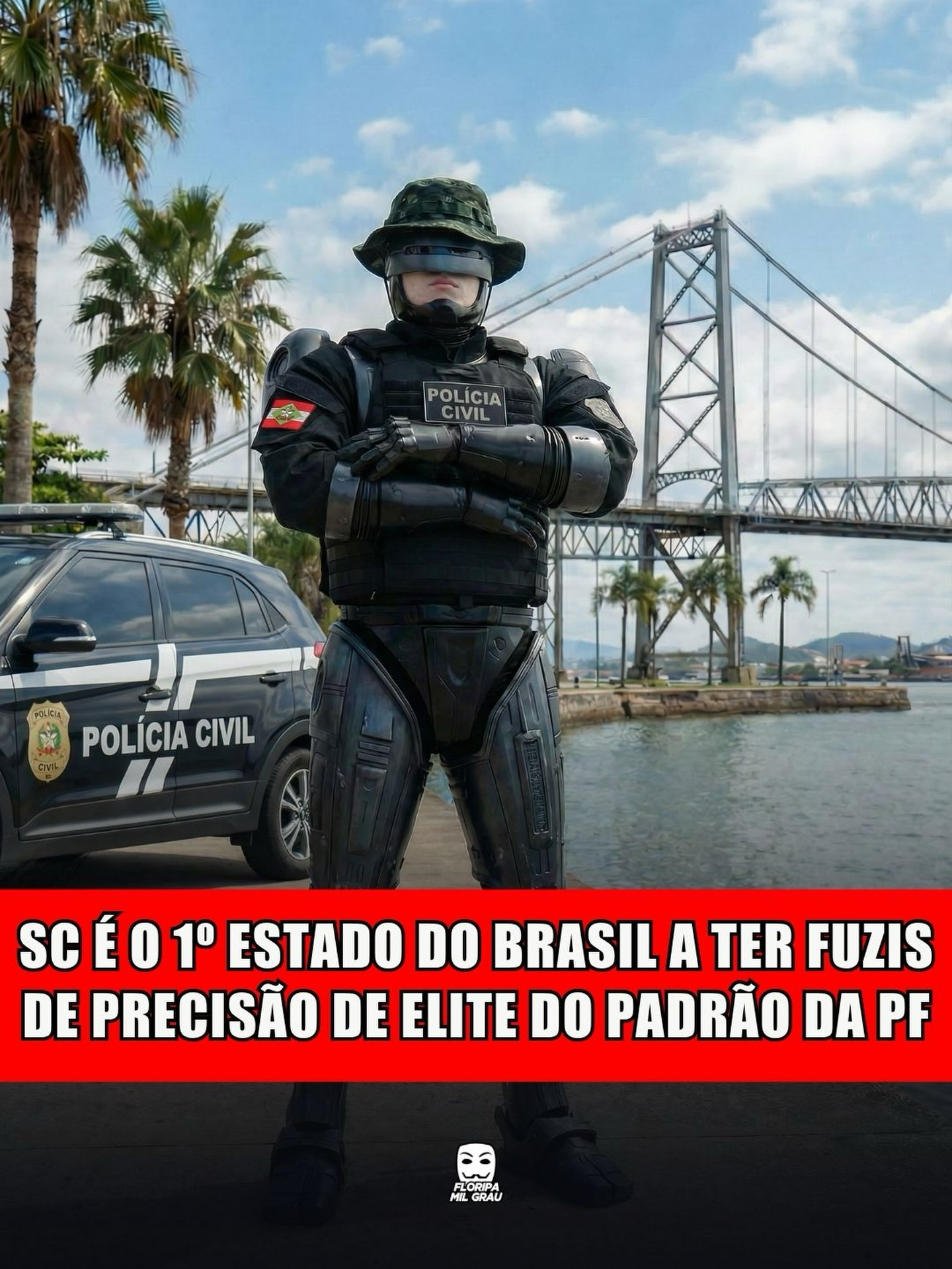 SC É O 1° ESTADO DO BRASIL A TER FUZIS DE PRECISÃO DE ELITE DO PADRÃO DA PF