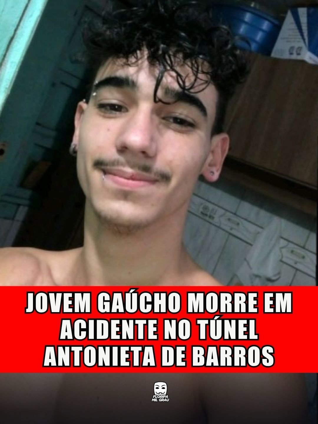 JOVEM GAÚCHO MORRRE EM ACIDENTE NO TÚNEL ANTONIETA DE BARROS
