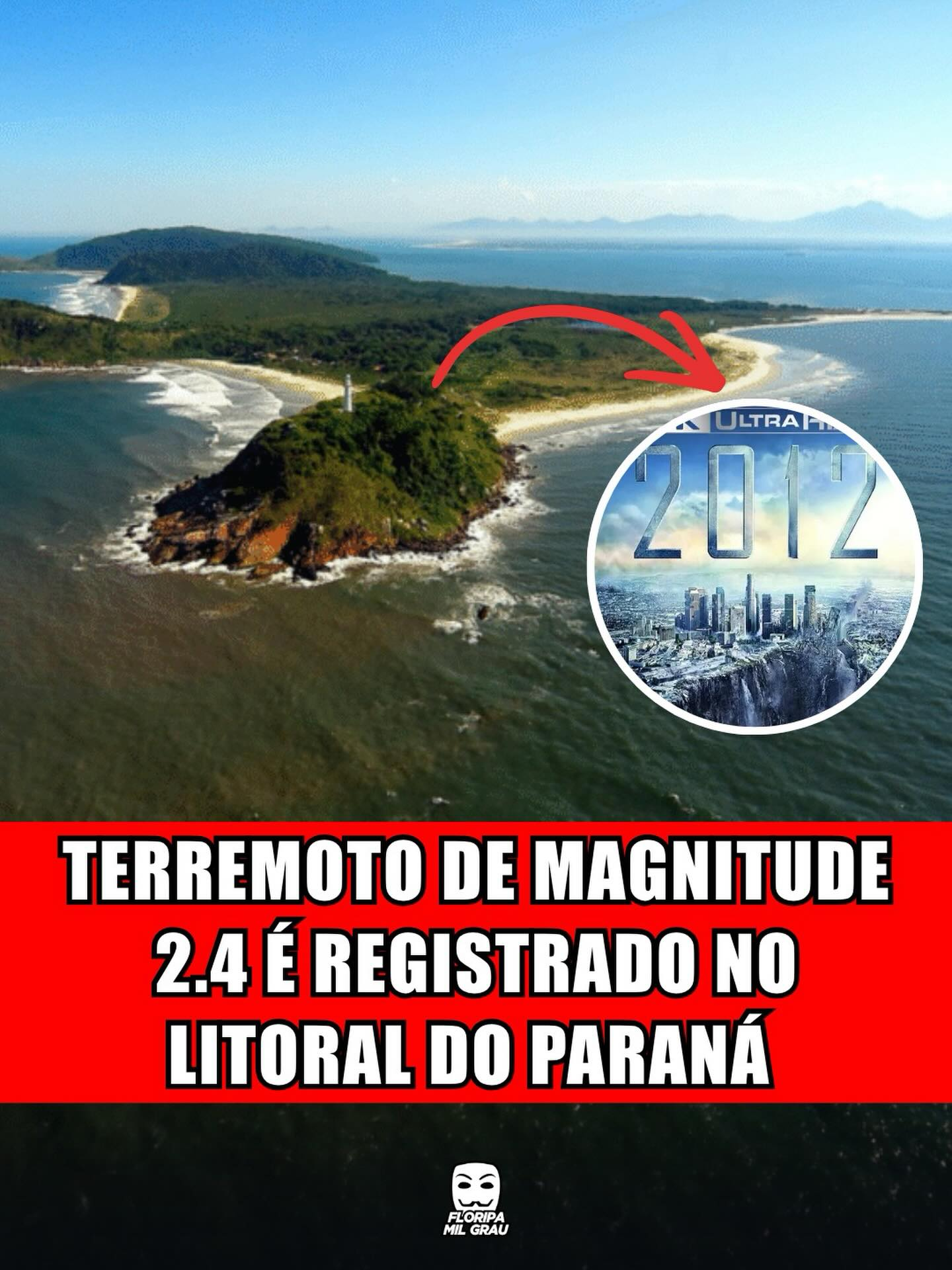 TERREMOTO DE MAGNITUDE 2.4 É REGISTRADO NO LITORAL DO PARANÁ
