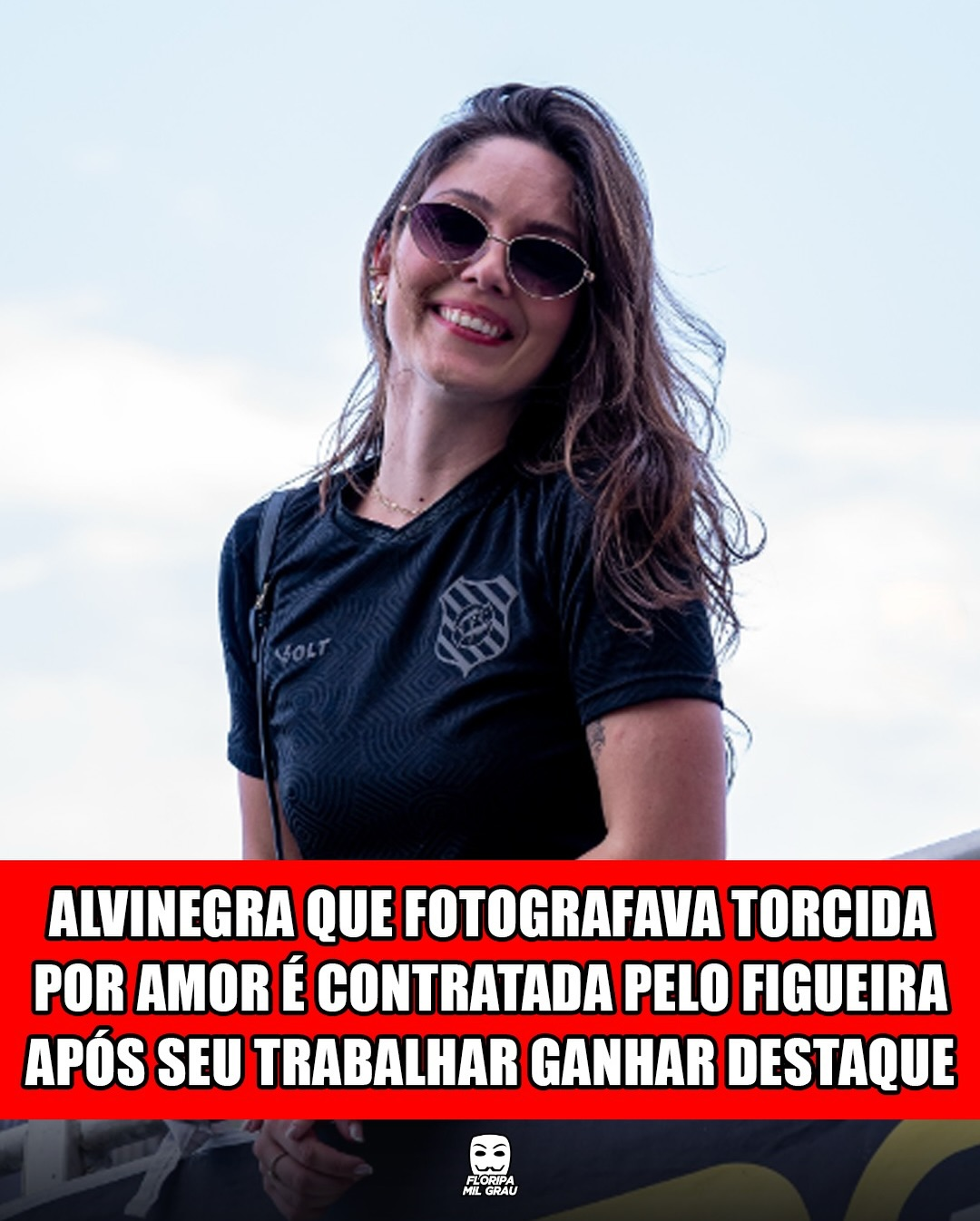 ALVINEGRA QUE FOTOGRAFAVA TORCIDA POR AMOR É CONTRATADA PELO FIGUEIRA APÓS SEU TRABALHO GANHAR DESTAQUE