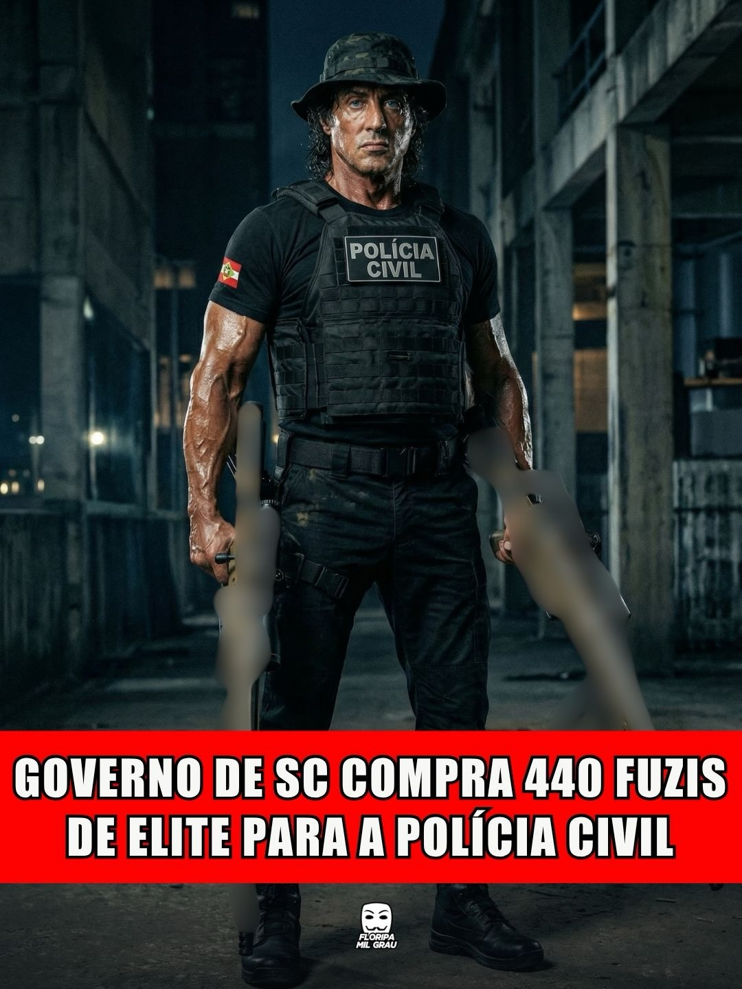 GOVERNO DE SC COMPRA 440 FUZIS DE ELITE PARA A POLÍCIA CIVIL