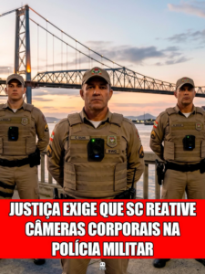 JUSTIÇA EXIGE QUE SC REATIVE CÂMERAS CORPORAIS NA POLÍCIA MILITAR