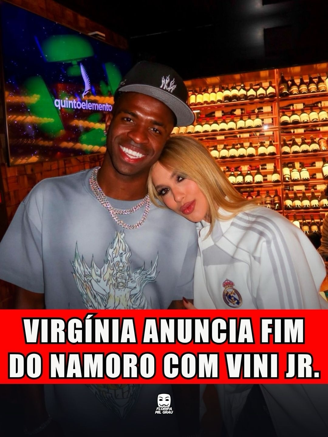 VIRGÍNIA ANUNCIA FIM DO NAMORO COM VINI JR.