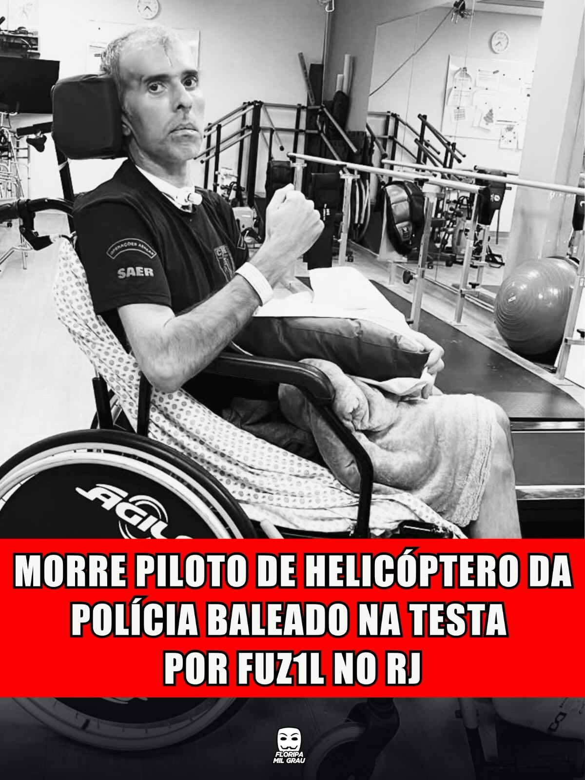 MORRE PILOTO DE HELICÓPTERO DA POLÍCIA BALEADO NA TESTA POR FUZIL NO RJ