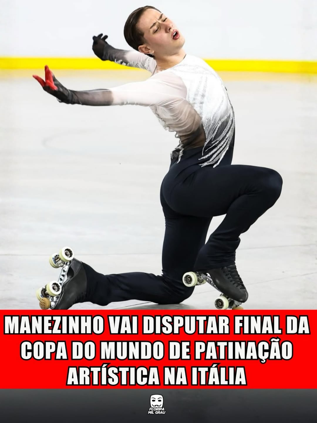 MANEZINHO VAI DISPUTAR FINAL DA COPA DO MUNDO DE PATINAÇÃO ARTÍSTICA NA ITÁLIA