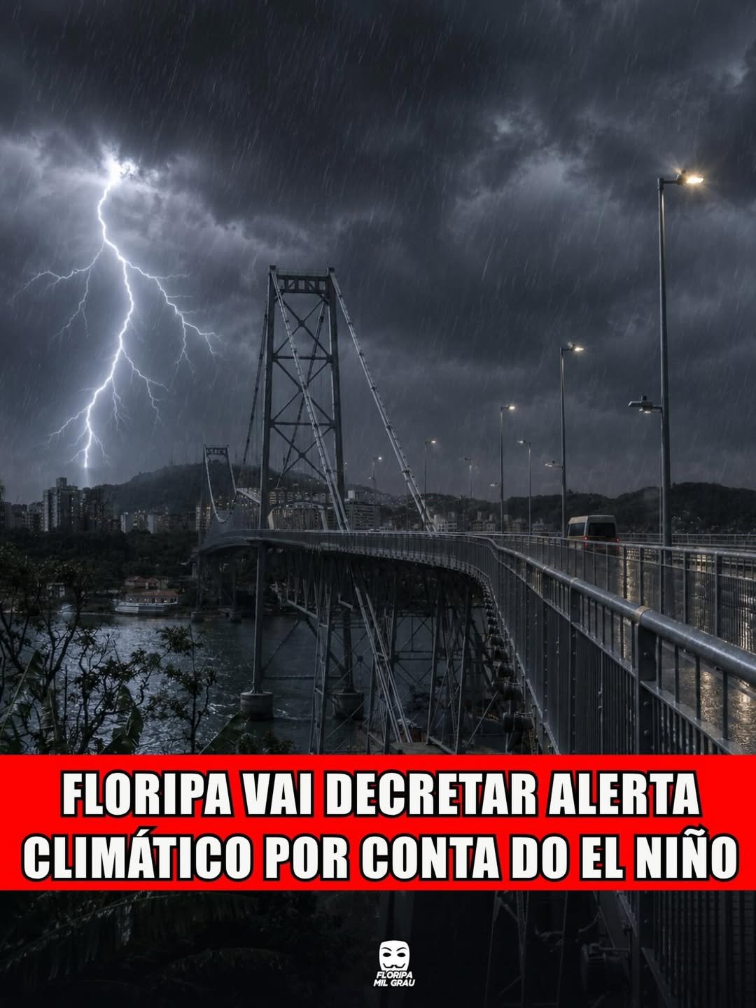 FLORIPA VAI DECRETAR ALERTA CLIMÁTICO POR CONTA DO EL NIÑO