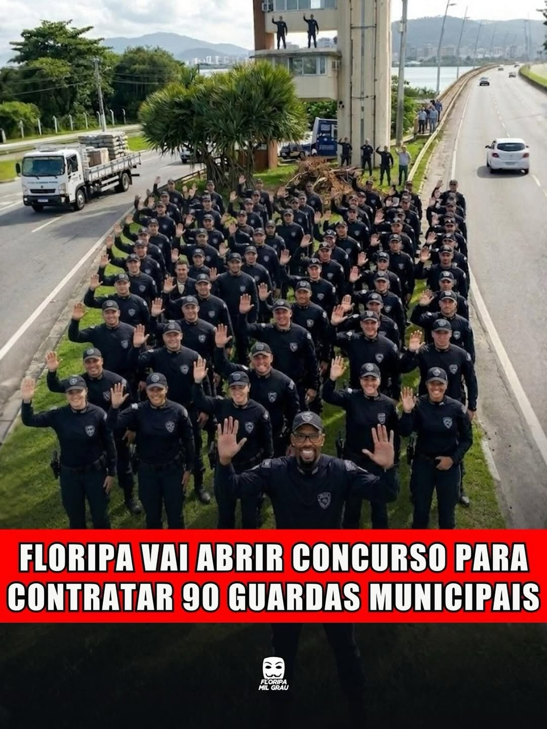 FLORIPA VAI ABRIR CONCURSO PARA CONTRATAR 90 GUARDAS MUNICIPAIS