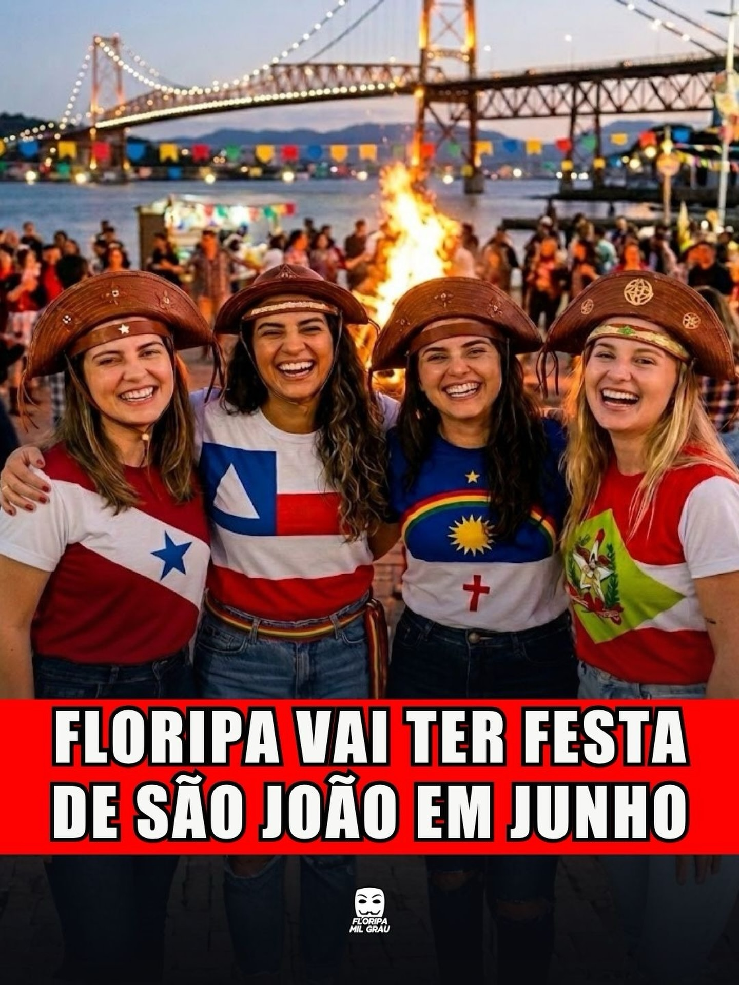FLORIPA VAI TER FESTA DE SÃO JOÃO EM JUNHO
