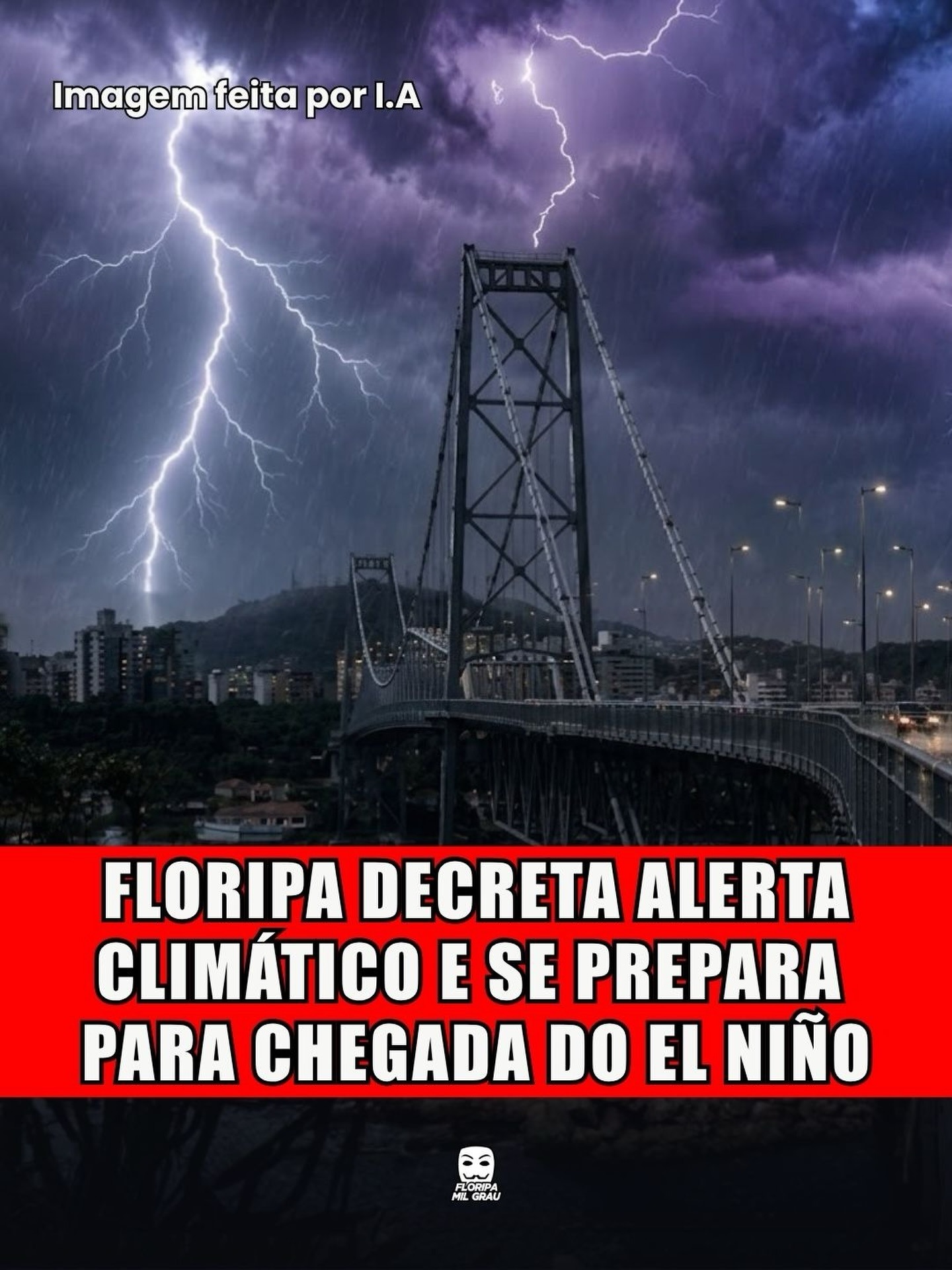 FLORIPA DECRETA ALERTA CLIMÁTICO E SE PREPARA PARA CHEGADA DO EL NIÑO