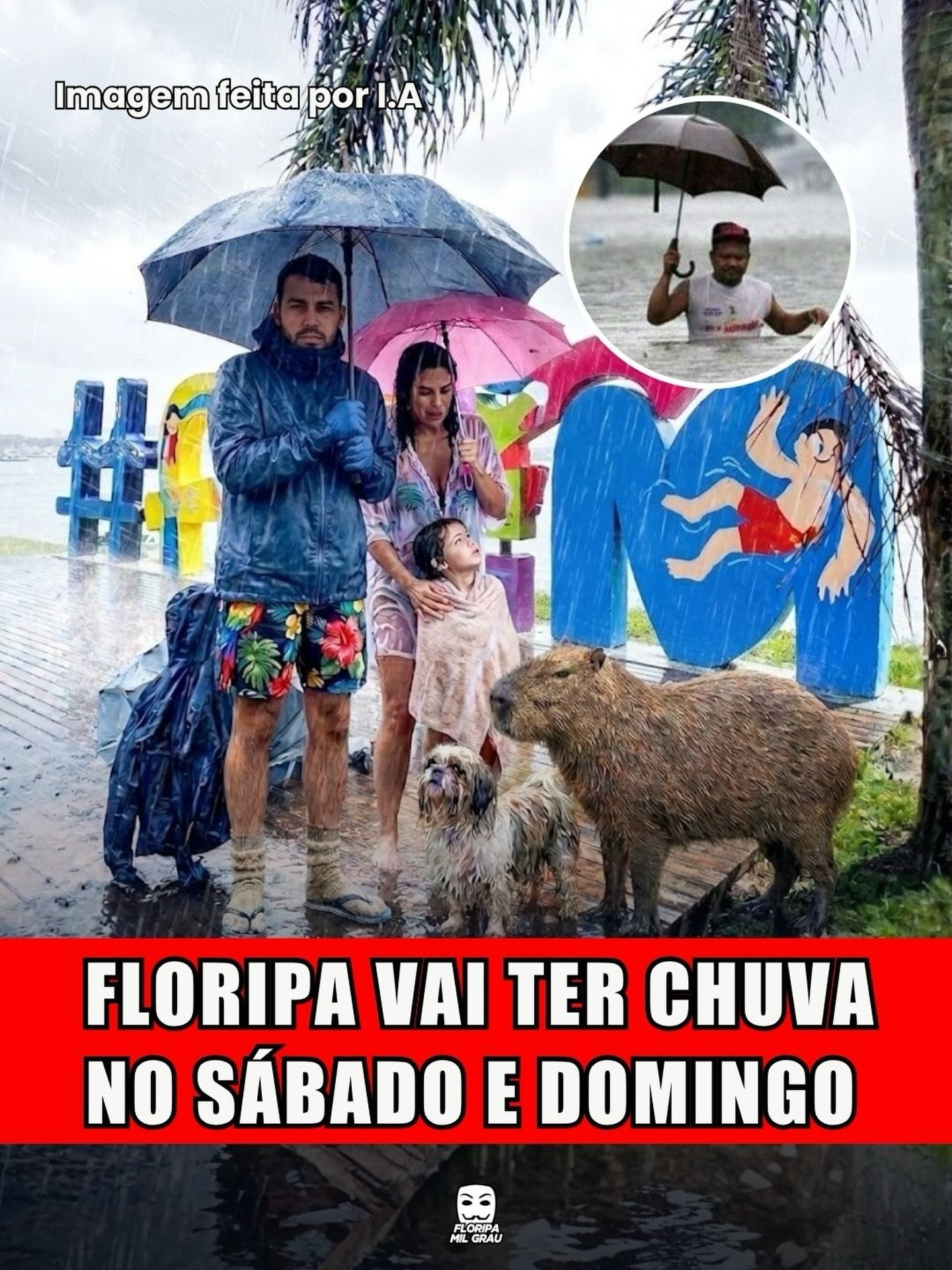 FLORIPA VAI TER CHUVA NO SÁBADO E DOMINGO