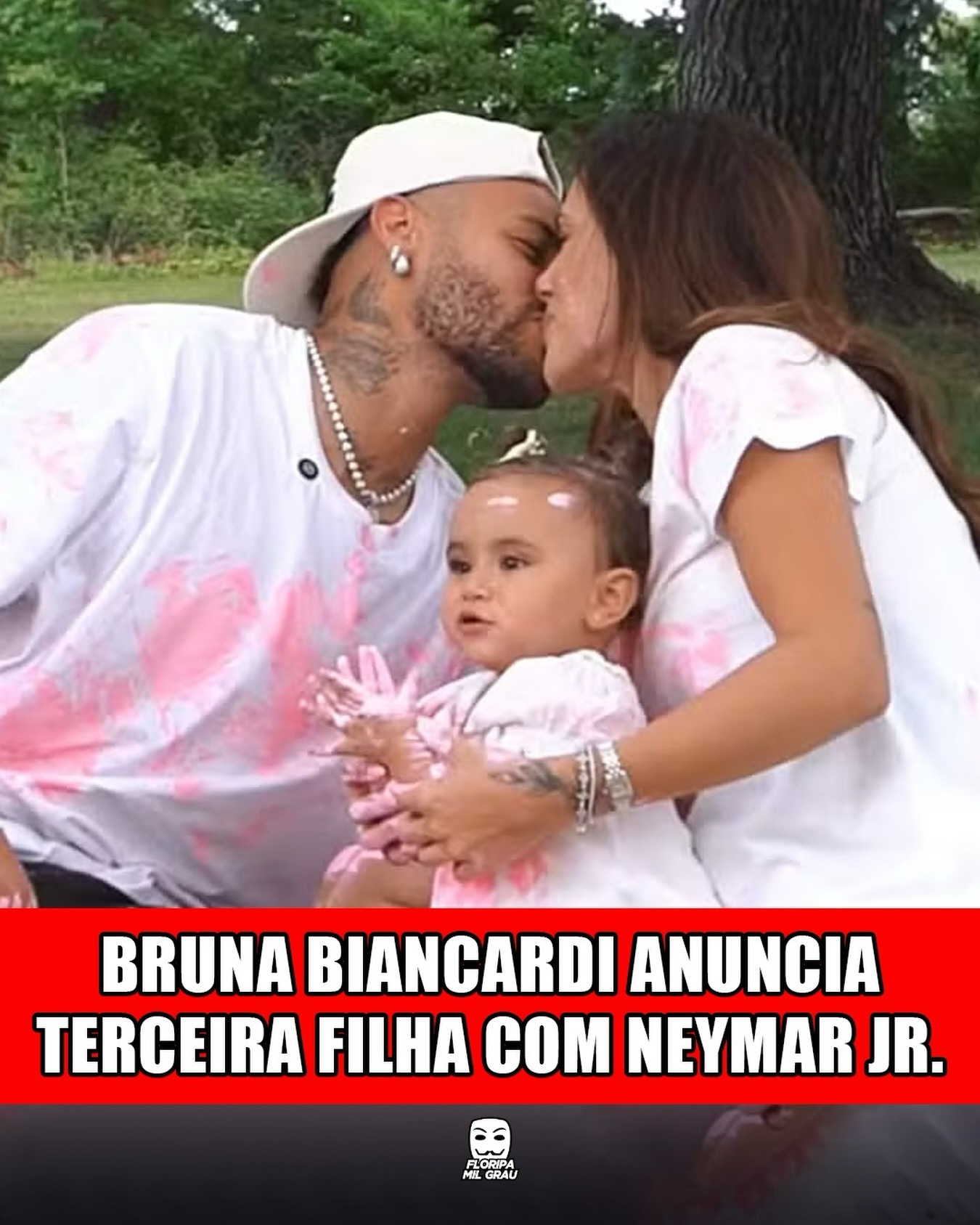 BRUNA BIANCARDI ANUNCIA TERCEIRA FILHA COM NEYMAR JR.