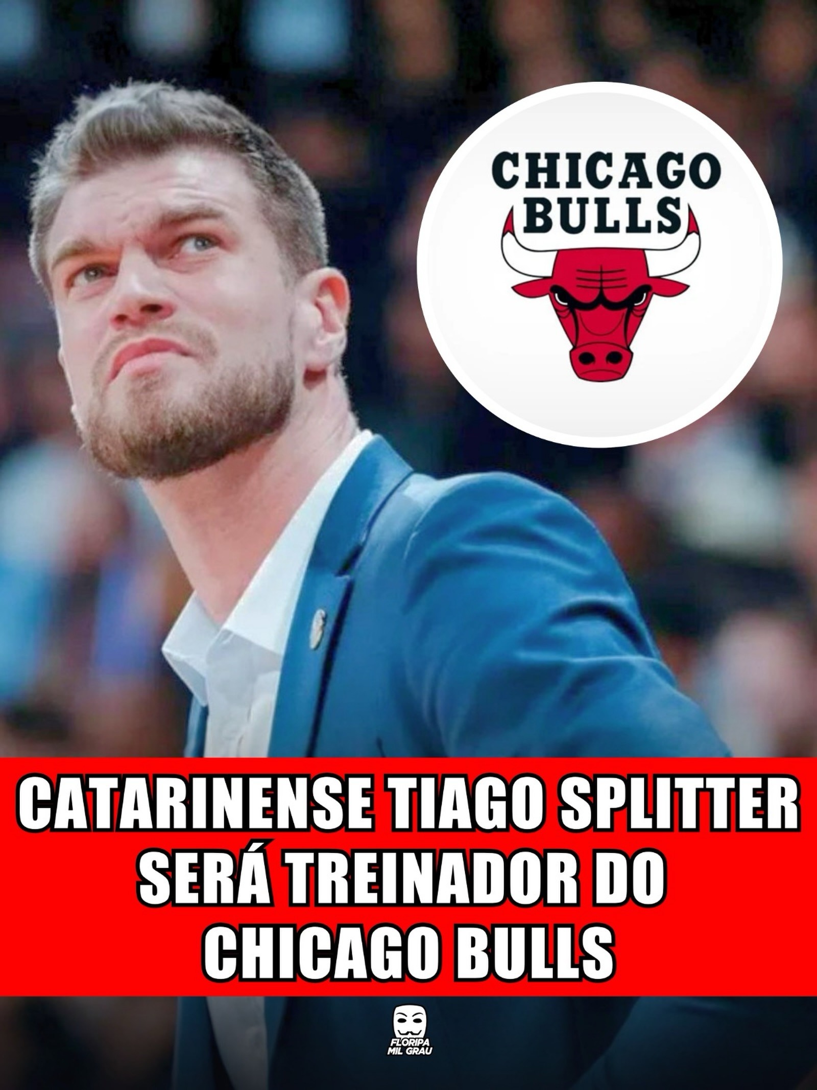 CATARINENSE TIAGO SPLITTER SERÁ TREINADOR DO CHICAGO BULLS