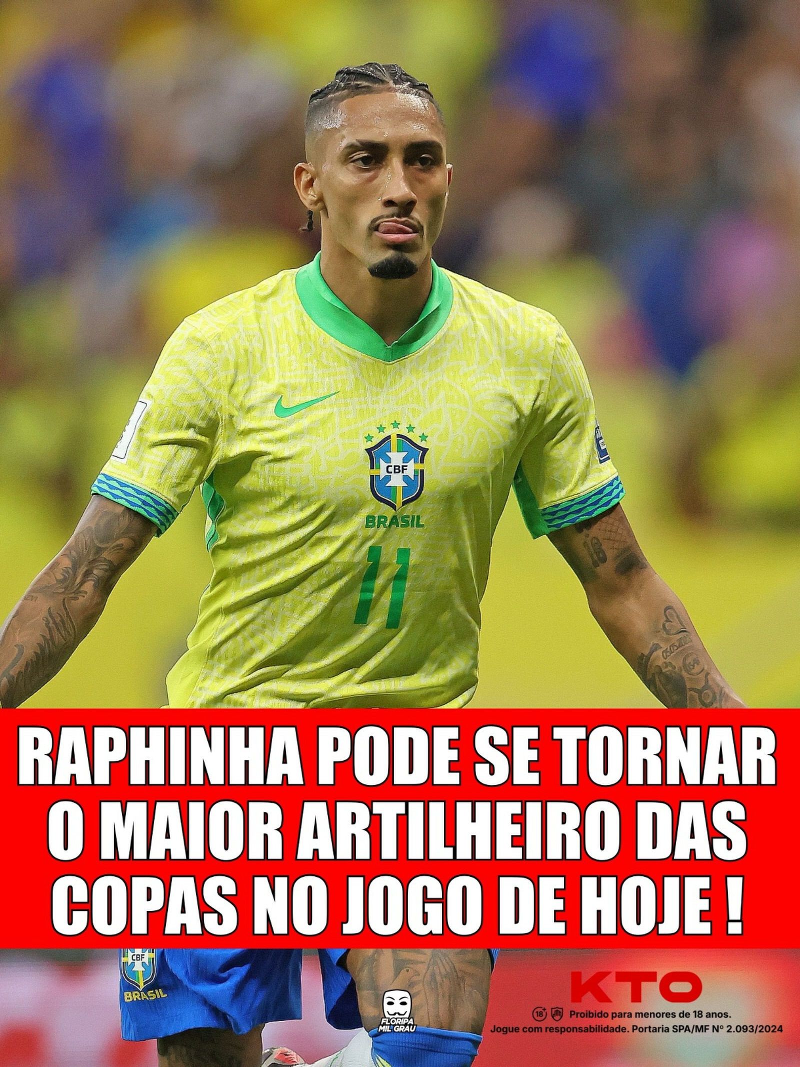 RAPHINHA PODE SE TORNAR O MAIOR ARTILHEIRO DAS COPAS NO JOGO DE HOJE!