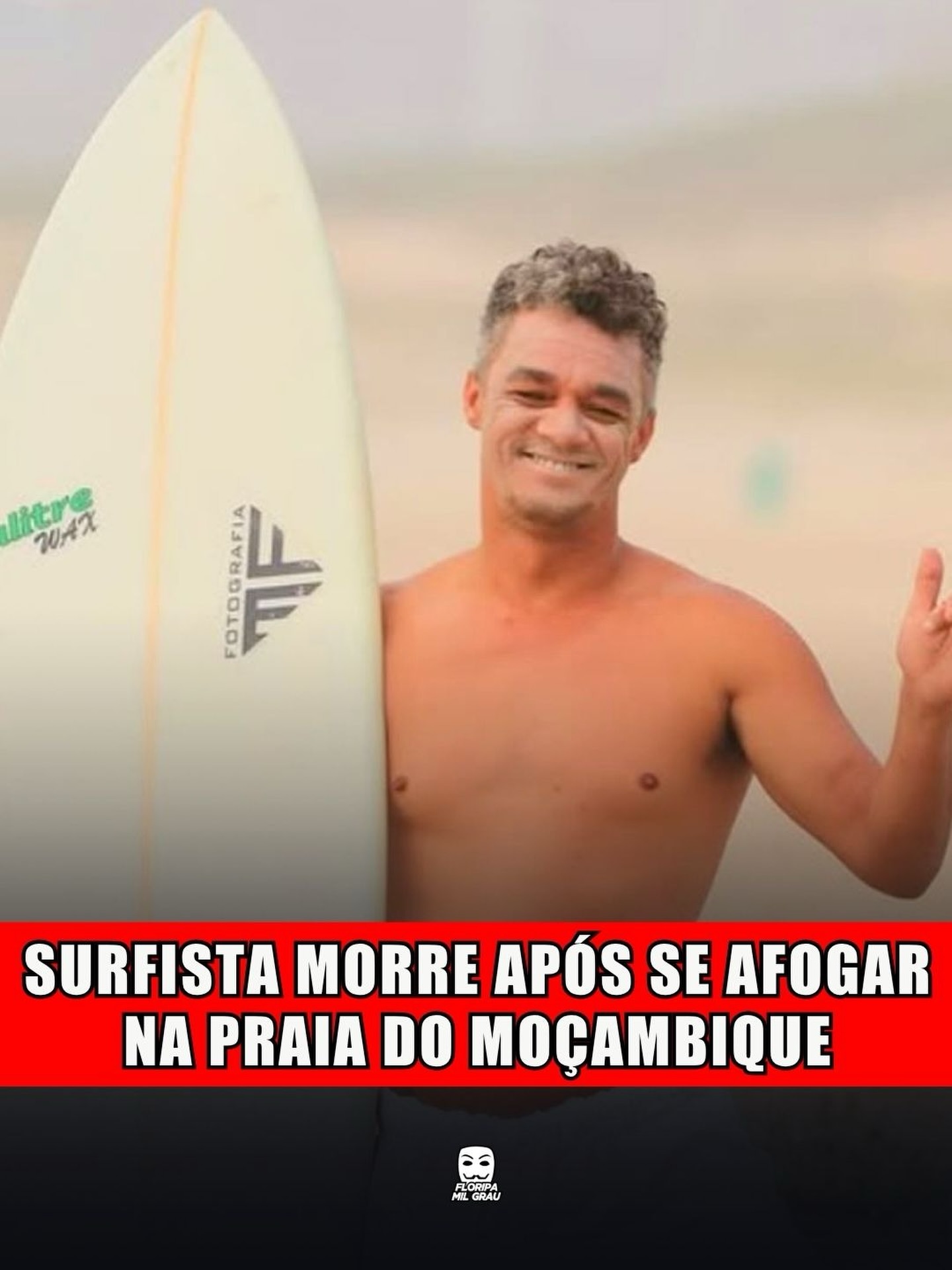 SURFISTA MORRE APÓS SE AFOGAR NA PRAIA DO MOÇAMBIQUE