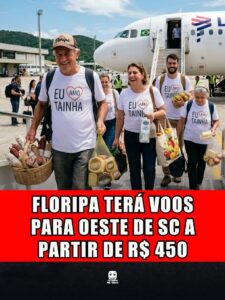 FLORIPA TERÁ VOOS PARA OESTE DE SC A PARTIR DE R$ 450