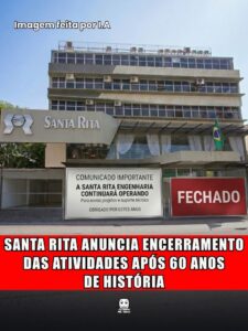 SANTA RITA ANUNCIA ENCERRAMENTO DAS ATIVIDADES APÓS 60 ANOS DE HISTÓRIA