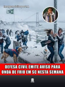 DEFESA CIVIL EMITE AVISO PARA ONDA DE FRIO EM SC NESTA SEMANA
