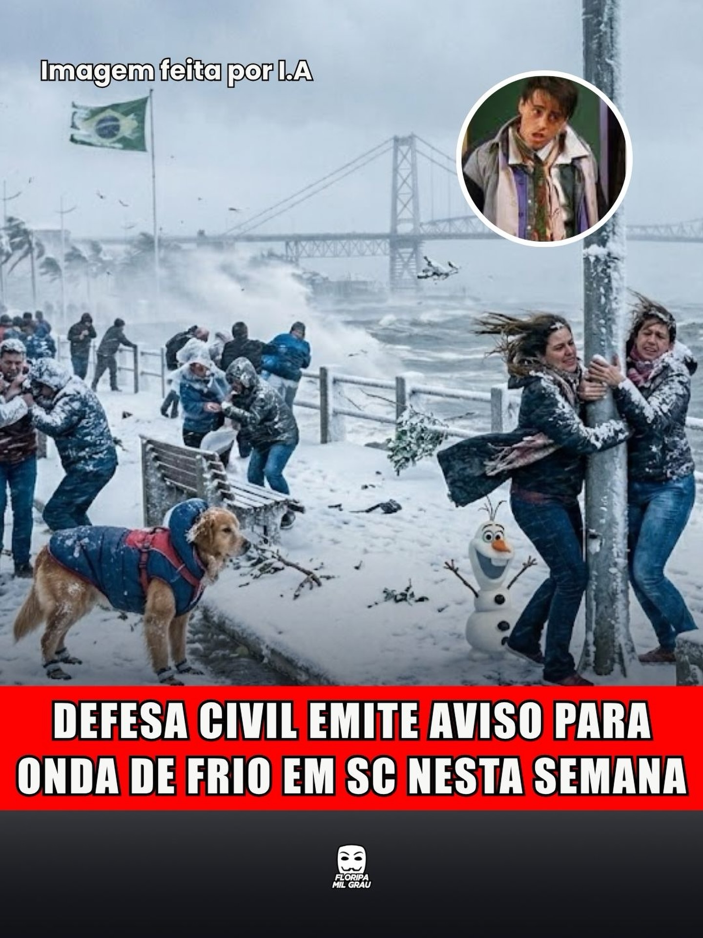 DEFESA CIVIL EMITE AVISO PARA ONDA DE FRIO EM SC NESTA SEMANA