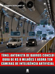 TÚNEL ANTONIETA DE BARROS CONCLUI OBRA DE R$ 8 MILHÕES E AGORA TEM CÂMERAS DE INTELIGÊNCIA ARTIFICIAL