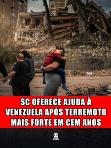 SC OFERECE AJUDA À VENEZUELA APÓS TERREMOTO MAIS FORTE EM CEM ANOS