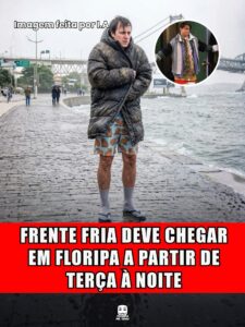 FRENTE FRIA DEVE CHEGAR EM FLORIPA A PARTIR DE TERÇA À NOITE