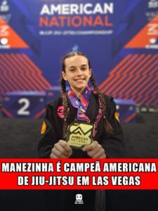 MANEZINHA É CAMPEÃ AMERICANA DE JIU-JITSU EM LAS VEGAS