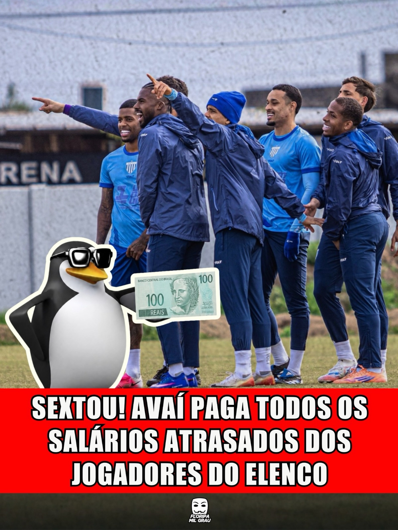 SEXTOU! AVAÍ PAGA TODOS OS SALÁRIOS ATRASADOS DOS JOGADORES DO ELENCO