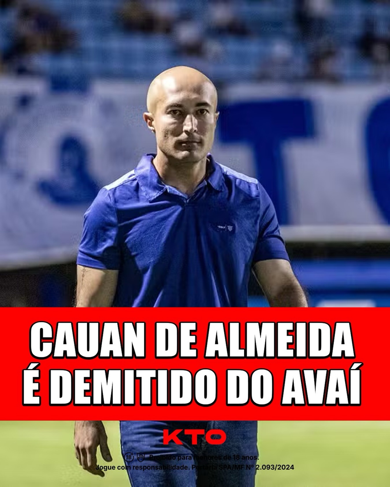 CAUAN DE ALMEIDA É DEMITIDO DO AVAÍ
