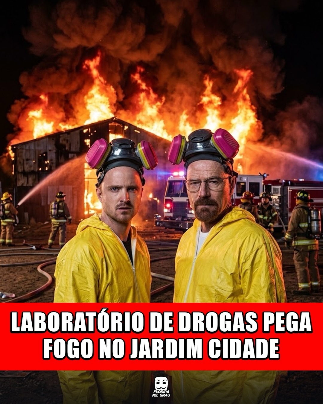 LABORATÓRIO DE DROGAS PEGA FOGO NO JARDIM CIDADE
