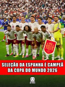 SELEÇÃO DA ESPANHA É CAMPEÃ DA COPA DO MUNDO 2026