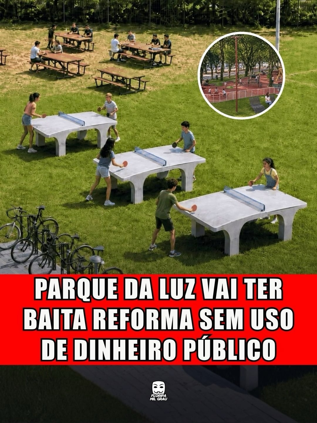 PARQUE DA LUZ VAI TER BAITA REFORMA SEM USO DE DINHEIRO PÚBLICO