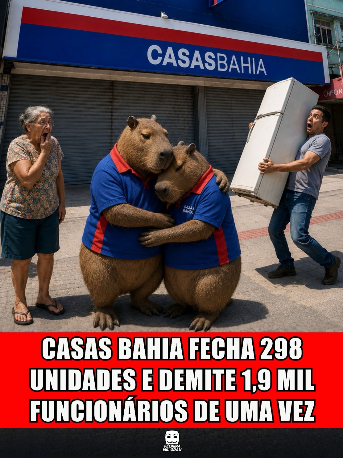 CASAS BAHIA FECHA 298 UNIDADES E DEMITE 1,9 MIL FUNCIONÁRIOS DE UMA VEZ