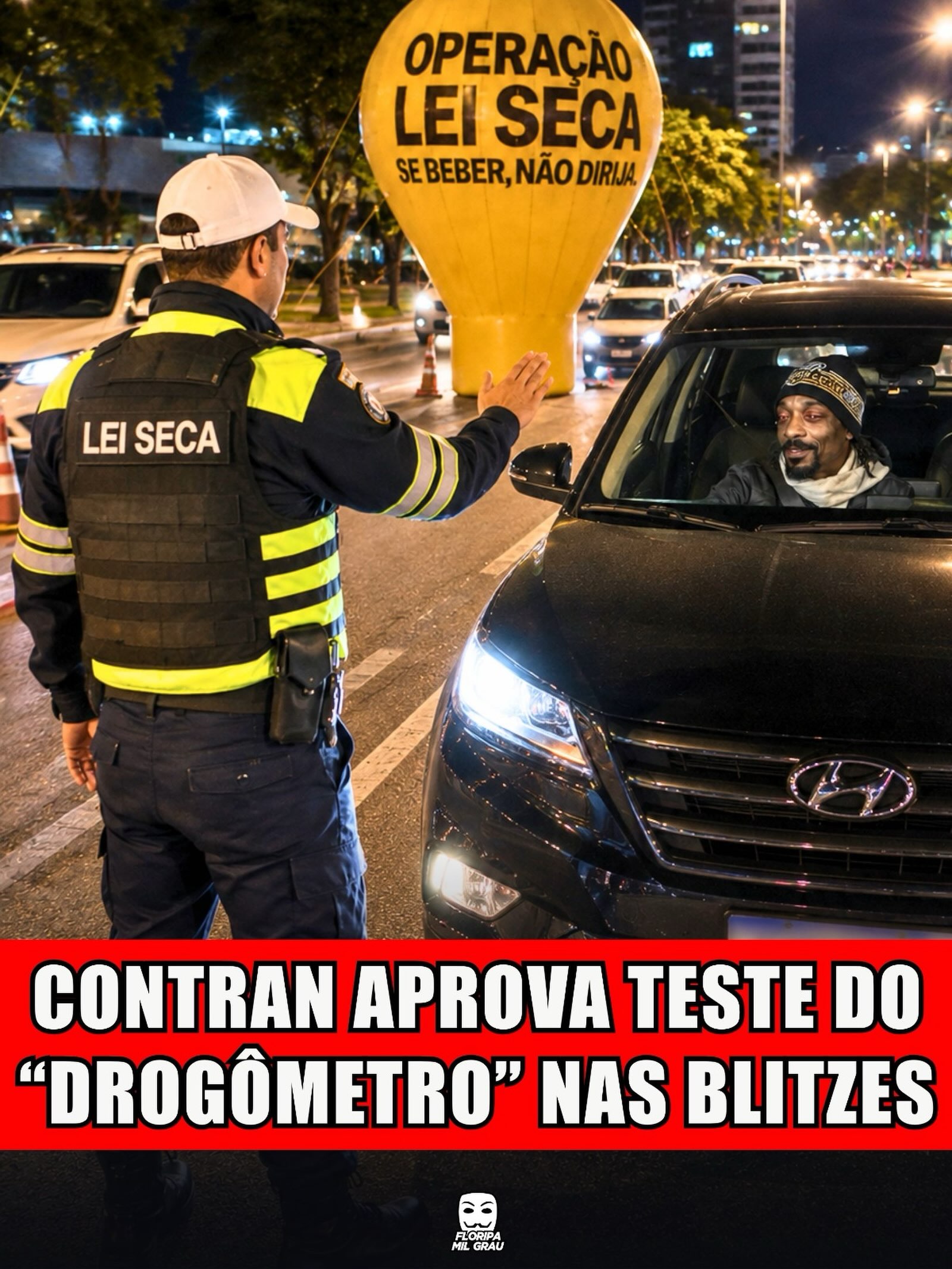 CONTRAN APROVA TESTE DO "DROGÔMETRO" NAS BLITZES