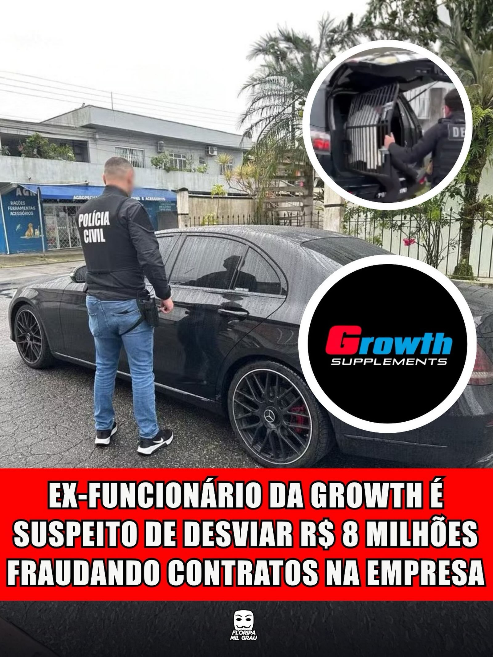 EX-FUNCIONÁRIO DA GROWTH É SUSPEITO DE DESVIAR R$ 8 MILHÕES FRAUDANDO CONTRATOS NA EMPRESA