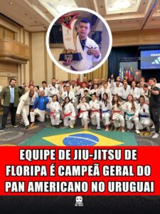 EQUIPE DE JIU-JITSU DE FLORIPA É CAMPEÃ GERAL DO PAN AMERICANO NO URUGUAI