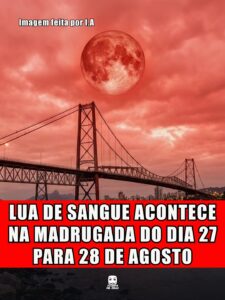 LUA DE SANGUE ACONTECE NA MADRUGADA DO DIA 27 PARA 28 DE AGOSTO