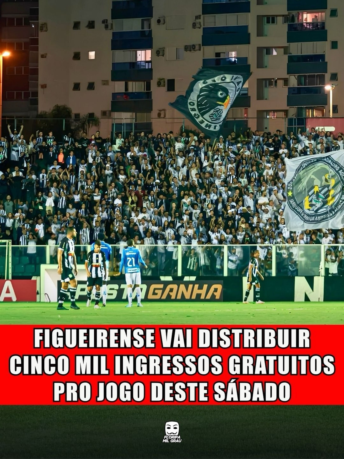 FIGUEIRENSE VAI DISTRIBUIR CINCO MIL INGRESSOS GRATUITOS PRO JOGO DESTE SÁBADO