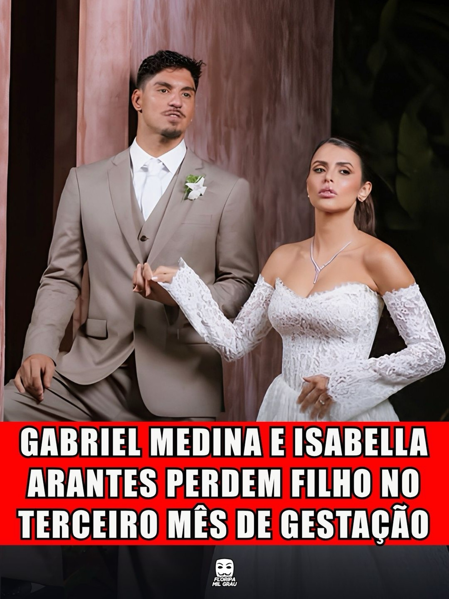 GABRIEL MEDINA E ISABELLA ARANTES PERDEM FILHO NO TERCEIRO MÊS DE GESTAÇÃO