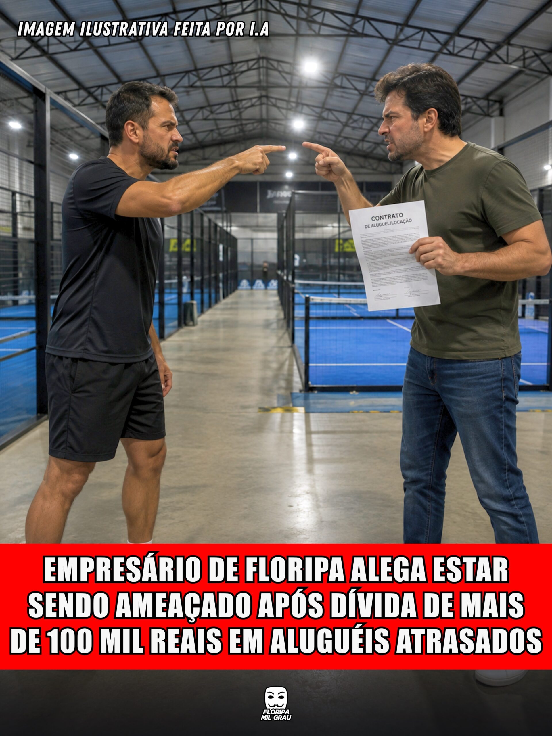 EMPRESÁRIO DE FLORIPA ALEGA ESTAR SENDO AMEAÇADO APÓS DÍVIDA DE MAIS DE 100 MIL REAIS EM ALUGUÉIS ATRASADOS